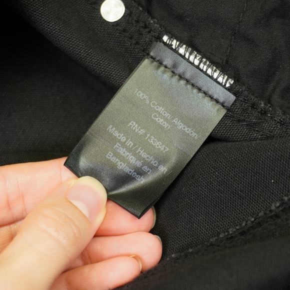 NEW Von Dutch Carpenter Pants Mens 36x30 Black Double Knee Canvas Logo Y2K - Picture 11 of 16